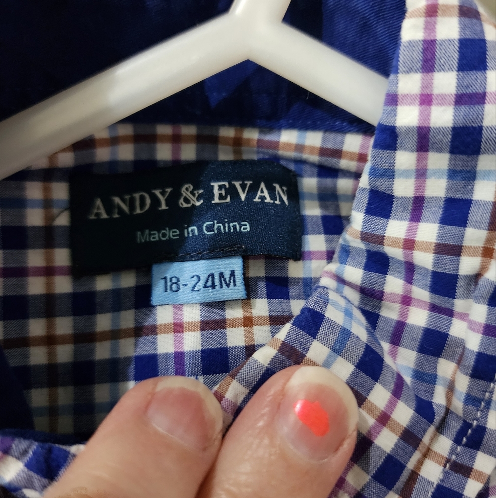 Andy & Evan 18-24mos LS  Shirt.